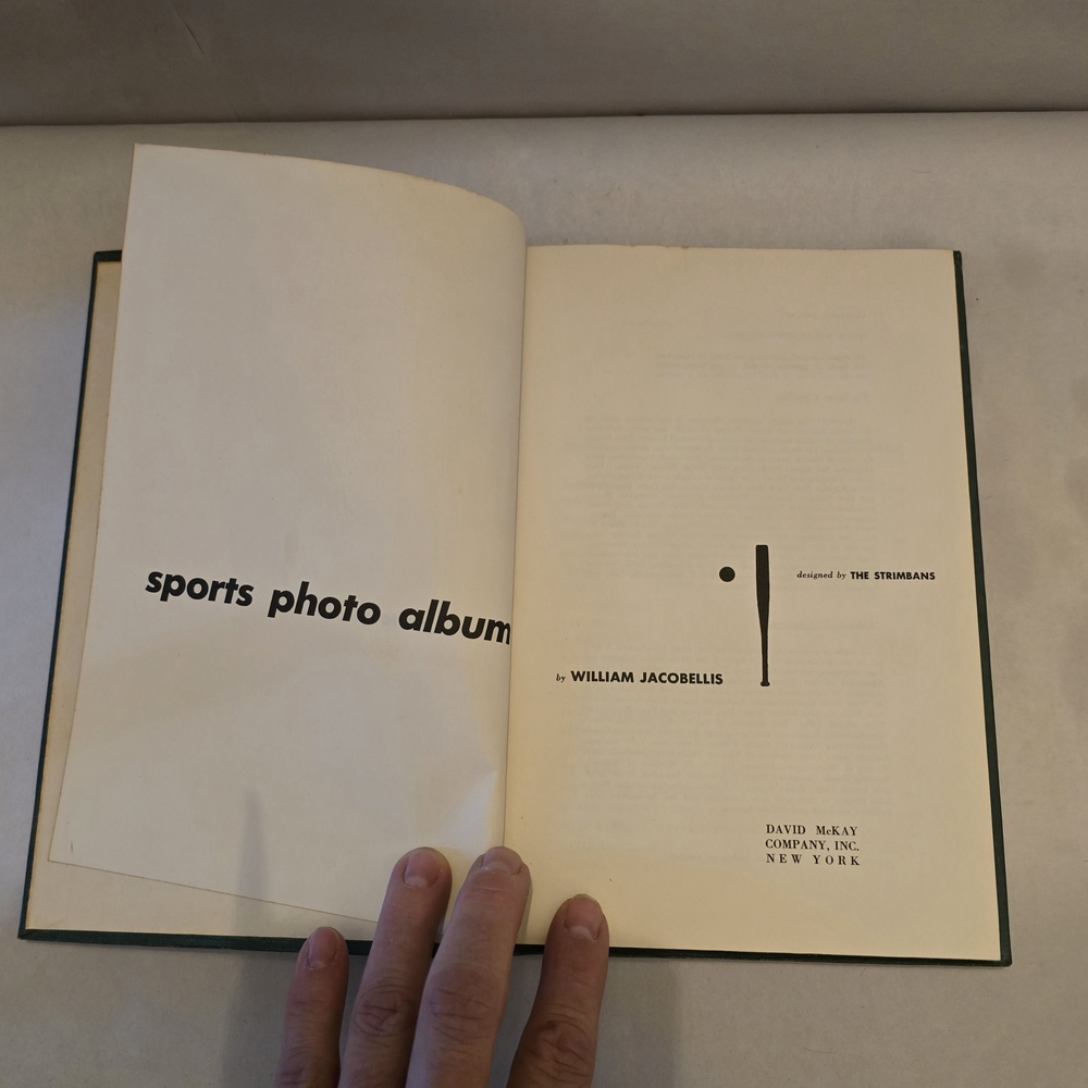 Vintage Sports Photo Album - Black & Cream